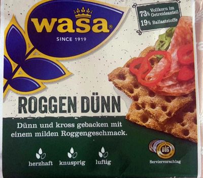 Roggen Dünn – Wasa – 205g