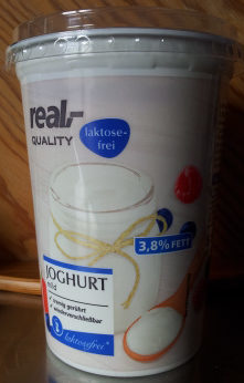 Joghurt, mild laktosefrei 3,8% Fett – Real Quality – 500 g