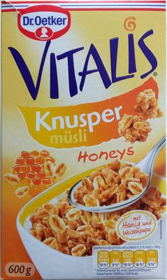 Vitalis Knusper müsli Honeys – Dr Oetker – 600 g