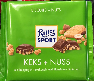 Ritter Sport Keks + Nuss – Ritter Sport – 250 g