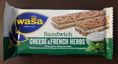 Sheese & French Herbs – Wasa,Wasa Sandwich – 30g