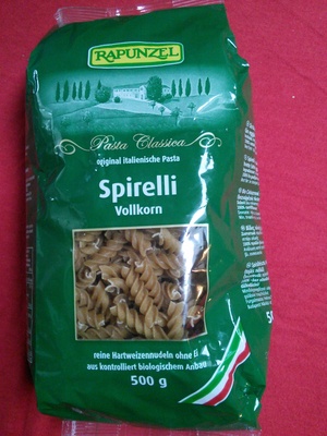 Spirelli – Vollkorn – Rapunzel – 500g