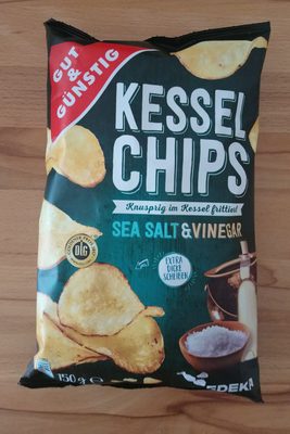 Kesselchips Sea Salt & Vinegar – Gut & Günstig – 150 g