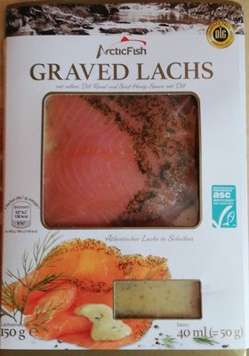 Graved Lachs mit Dill Senf Honig Sauce – Arctic Fish – 150 g