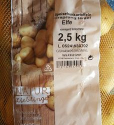 Speisekartoffeln Elfe, überwiegend festkochend – NATUR Lieblinge,Hans A. Wüst GmbH – 2,5 kg