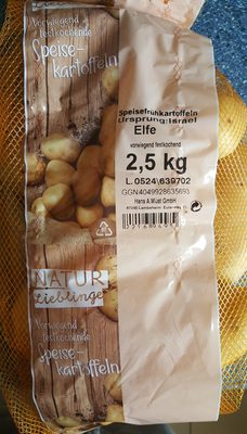 Speisekartoffeln Elfe, überwiegend festkochend – NATUR Lieblinge,Hans A. Wüst GmbH – 2,5 kg
