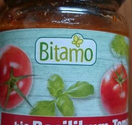 bio Basilikum-Tomate veganer Brotaufstrich – Bitamo – 110 g
