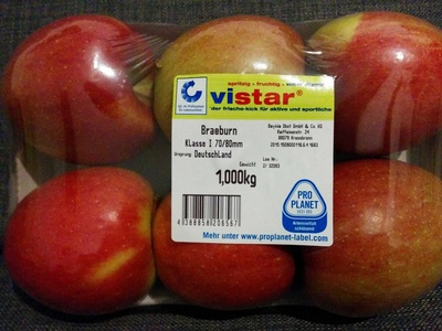 Braeburn Klasse I 70/80 mm – vistar – 1 kg