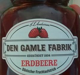 Dänischer Fruchtaufstrich Erdbeere – Den Gamle Fabrik – 380 g