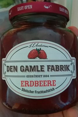 Dänischer Fruchtaufstrich Erdbeere – Den Gamle Fabrik – 380 g