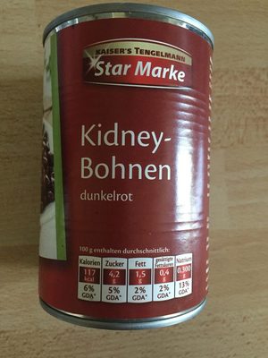 Kidney-Bohnen dunkelrot – Star Marke –