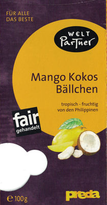 Mango Kokos Bällchen – Welt Partner,preda,dwp – 100g