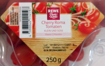 Cherry Roma Tomaten – REWE,REWE Beste Wahl – 250g