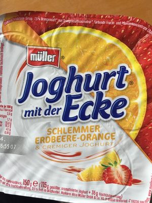 Schlemmer Erdbeere-Orange & Cremiger Joghurt – Müller – 150g
