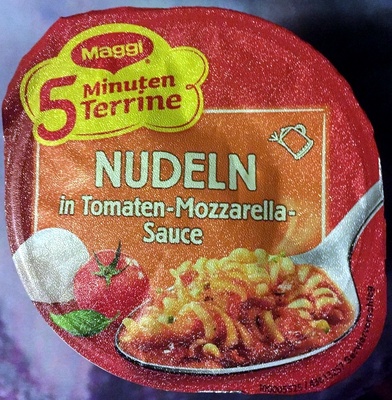 Nudeln in Tomaten-Mozzarella-Sauce – Maggi,5 Minuten Terrine –