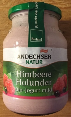 Himbeer-Holunder Bio-Joghurt mild – Andechser Natur –