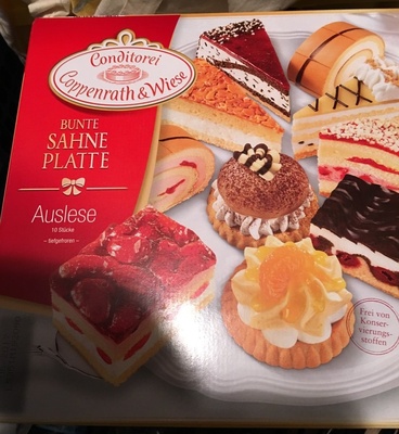 Bunte Sahne Platte – Conditorei Coppenrath & Wiese –
