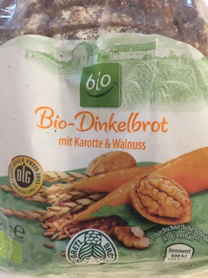 Bio-Dinkelbrot mit Karotten und Walnüsse – Bio – 500g