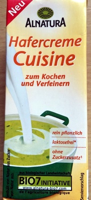Hafercreme Cuisine – Alnatura – Alnatura –