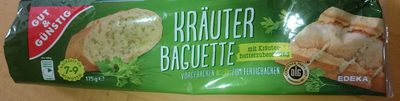 Kräuter Baguette mit Kräuterbutterzubereitung gefüllt – Gut & Günstig – 175g