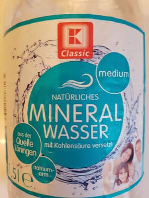Natürliches Mineralwasser Medium – K-Classic – 1.5l
