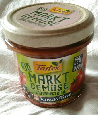 Markt Gemüse Brotaufstrich Tomate Olive – Tartex – 135g