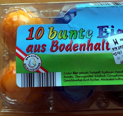 10 bunte Eier aus Bodenhaltung –  – 10