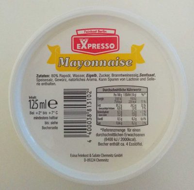 Mayonnaise – Feinkost Berlin – 125ml
