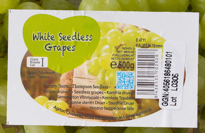 White Seedles Grapes – Agrion Overseas – 500 g
