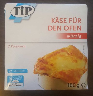 Käse für den Ofen würzig – TIP – 180 g