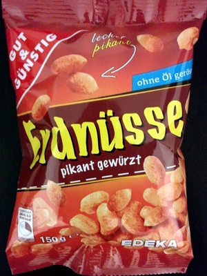 Erdnüsse pikant gewürzt – Gut & Günstig – 150g