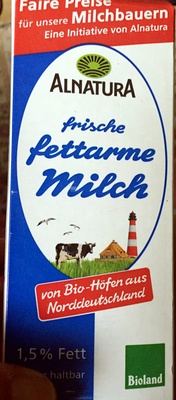 frische fettarme Milch – Alnatura – 1 l