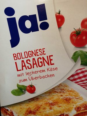 Bolognese Lasagne mit leckerem Käse zum Überbacken – ja!,REWE – 1 kg