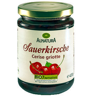 Bio Fruchtaufstrich Sauerkirsche – Alnatura – 420g