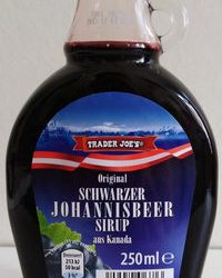 Original Schwarzer Johannisbeer Sirup aus Kanada – Trader Joe’s – 250 ml