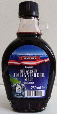 Original Schwarzer Johannisbeer Sirup aus Kanada – Trader Joe’s – 250 ml