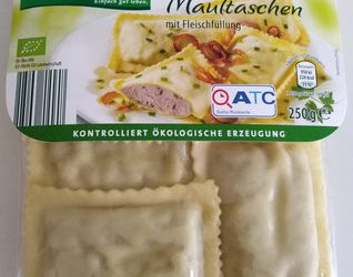 Original Schwäbische Maultaschen mit Fleischfüllung – GutBio – 250 g