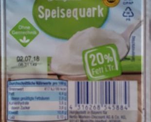 Speisequark 20% Fett i. Tr. – Gutes Land – 250 g