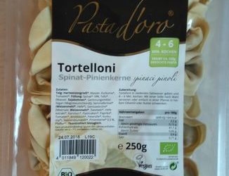 Tortelloni Spinat-Pinienkerne – Pasta d’oro – 250 g