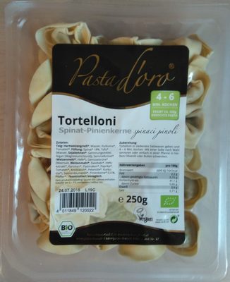 Tortelloni Spinat-Pinienkerne – Pasta d’oro – 250 g