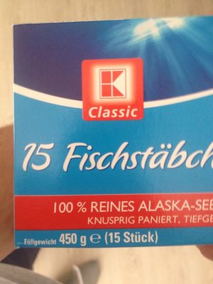 15 Fischstäbchen – K-Classic – 450 g