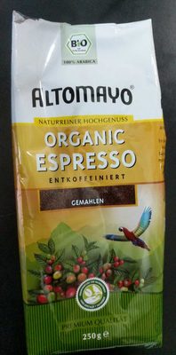 Organic Espresso gemahlen – Altomayo – 250g