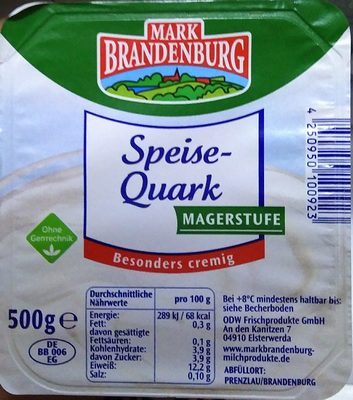 Speise-Quark magerstufe – Mark Brandenburg – 500 g