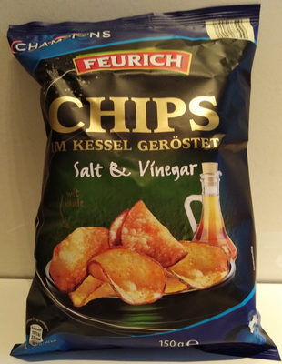 Chips im Kessel geröstet (Salt & Vinegar) – Feurich – 150 g