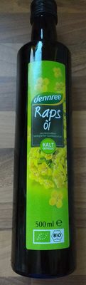 Bio-Rapsöl nativ, kalt gepresst – Dennree – 500 ml e