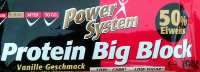 Protein Big Block Vanillegeschmack – Power System – 100g