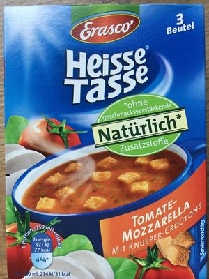 Heiße Tasse Tomate-Mozzarella – Erasco –
