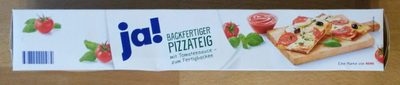 Backfertiger Pizzateig mit Tomatensauce zum Fertigbacken – ja! – 600g