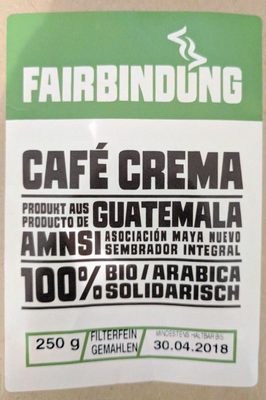 Café Crema – Fairbindung – 250g