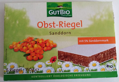 Obst-Riegel Sanddorn – GutBio –